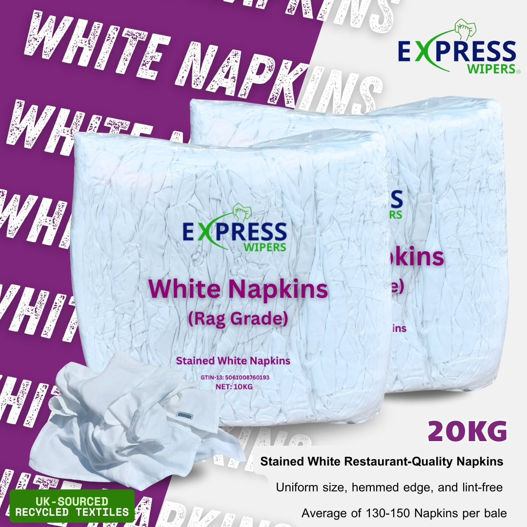 Double Pack - 2 x 10kg of White Napkins