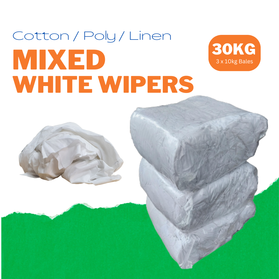 Triple Pack - 3 x 10kg Bales of Mixed White