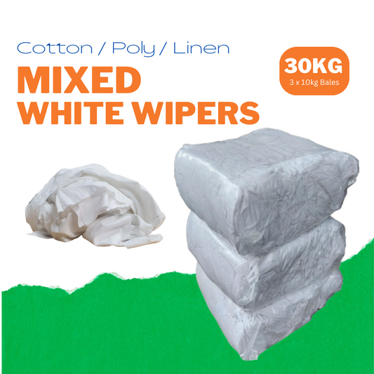 Triple Pack - 3 x 10kg Bales of Mixed White