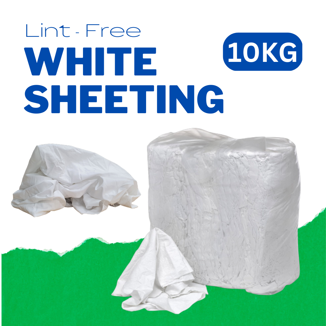 Cotton White Sheeting Cleaning Rags