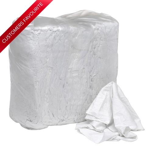 Double Pack - 2 x 8kg Bales of Premium White Terry Towel