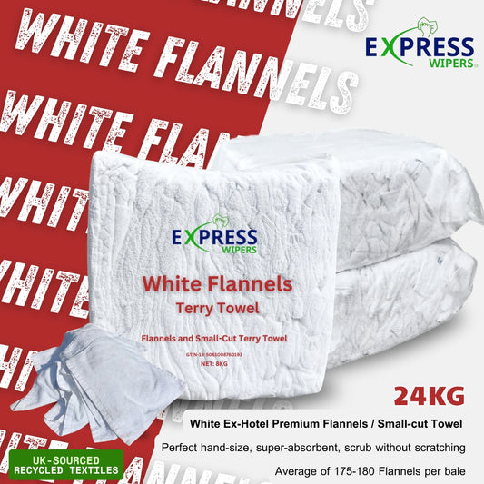 Triple Pack - 3 x 8kg White Flannels