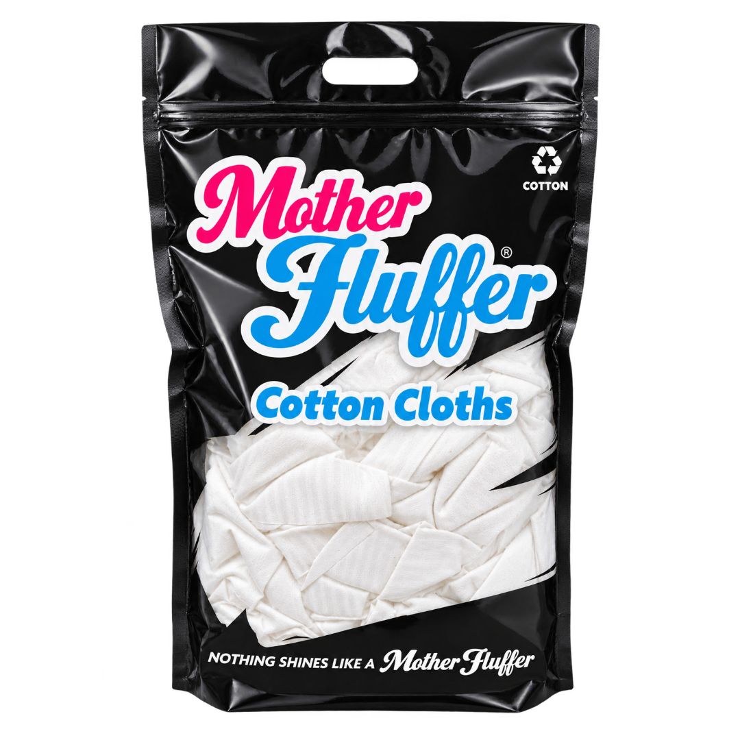 Mother Fluffer® 1kg Recycled Cotton Cleaning & Polishing Cloths