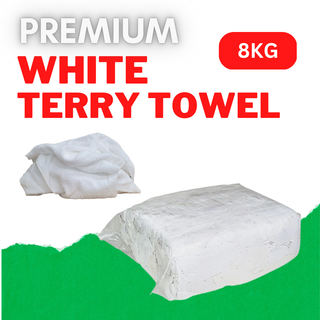 Premium White Terry Towel (8kg)