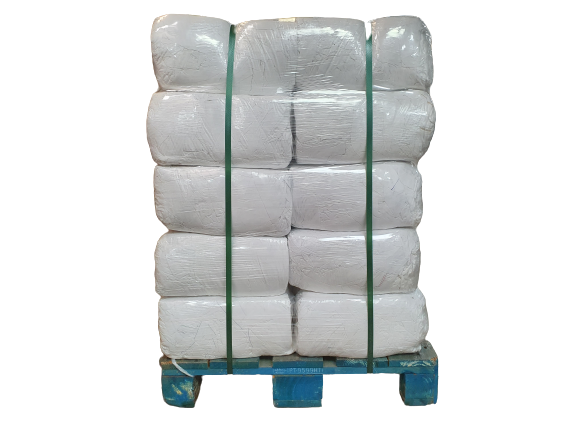 Premium White Sheeting Cleaning Rags Pallet 10kg 300kg