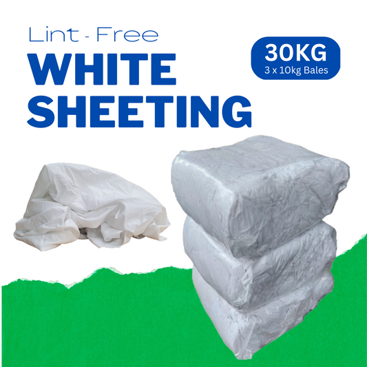 Triple Pack - 3 x 10kg Bales of Lint-Free White Sheeting