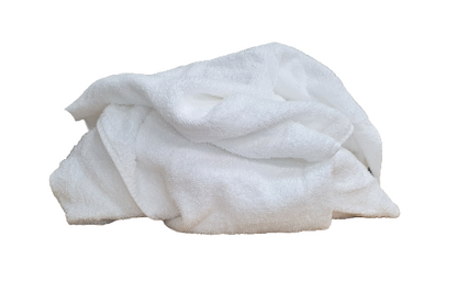 Double Pack - 2 x 8kg Bales of Premium White Terry Towel