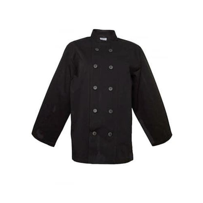 Complete Chef's Outfit - Black Jacket & Hat